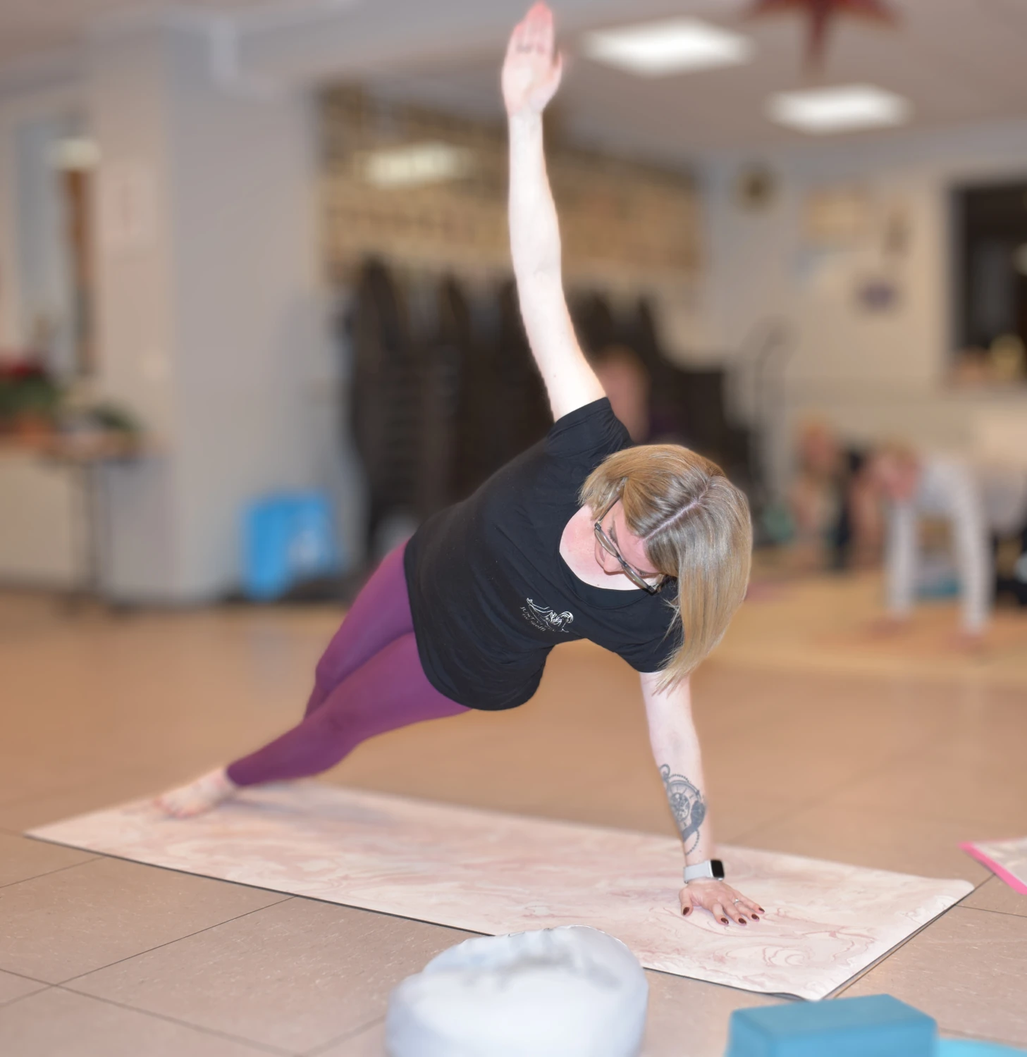 Stefanie Kurth beim Yoga