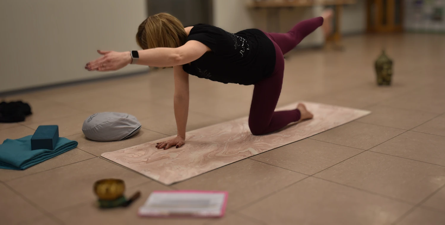 Stefanie Kurth beim Yoga